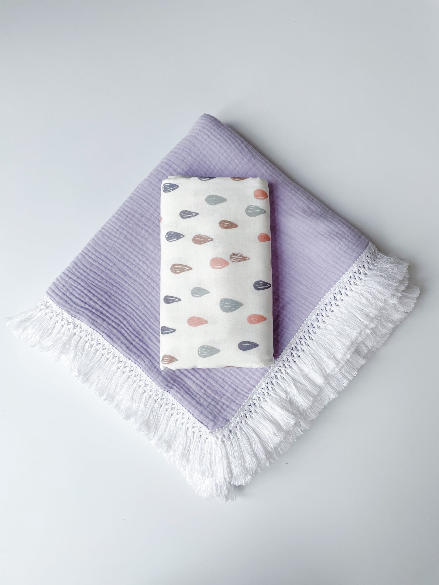 Muslin Swaddle • Raindrop Print