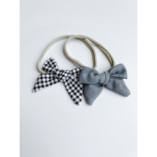 Gingham & Ocean Blue