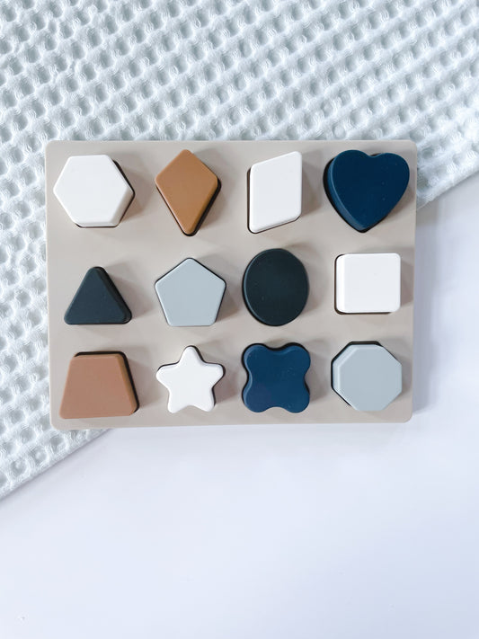 Blue Silicone Shape Puzzle