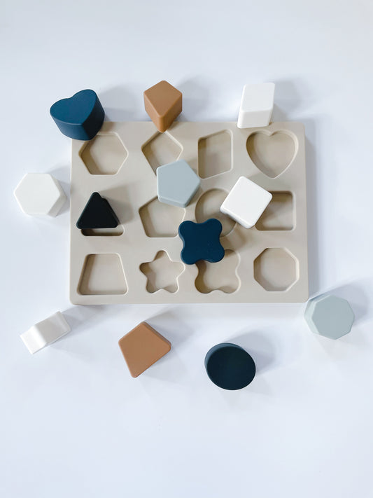 Blue Silicone Shape Puzzle