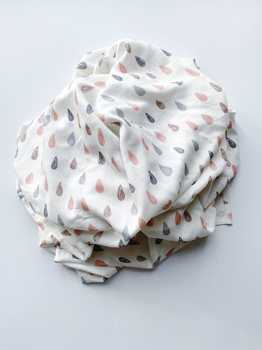 Muslin Swaddle • Raindrop Print