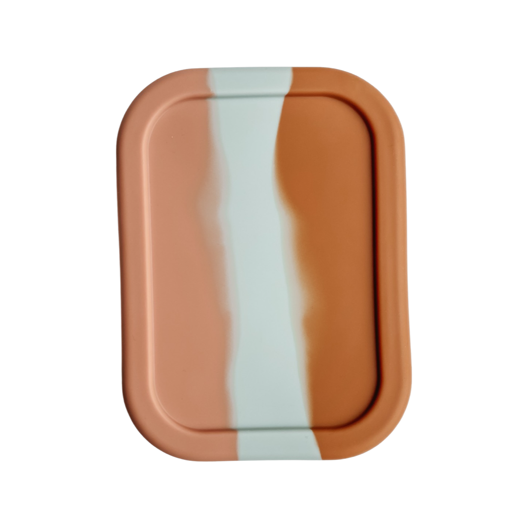 Silicone Bento Box • Peach Tie Dye