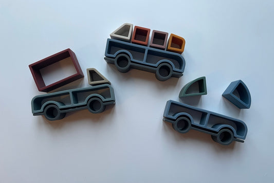 Building Block Cars Play Set • Set Of 3